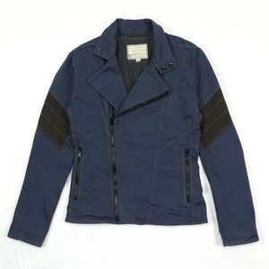 Volante SuperhumAn Streetwear Blue Hacker Moto Jacket Men's Slim 37M Cosplay